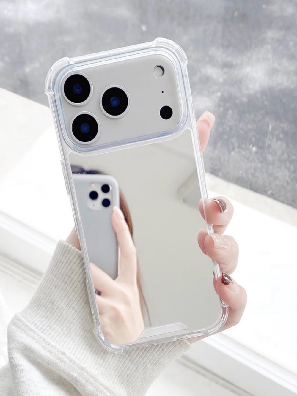New! Clear Mirror Phone Case for iPhone 17